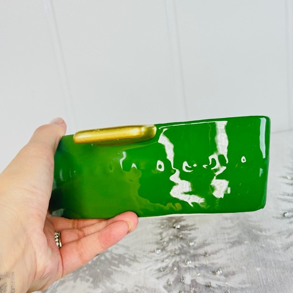 Target Bullseye Playground Green & White Christmas Tree Ceramic Bakeware - Picture 4 of 6